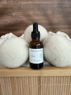 Laundry Essentials Gift Set | 3 Wool Dryer Balls + Linen Drops | Luxury Laundry Care | Solace | Simply Hope
