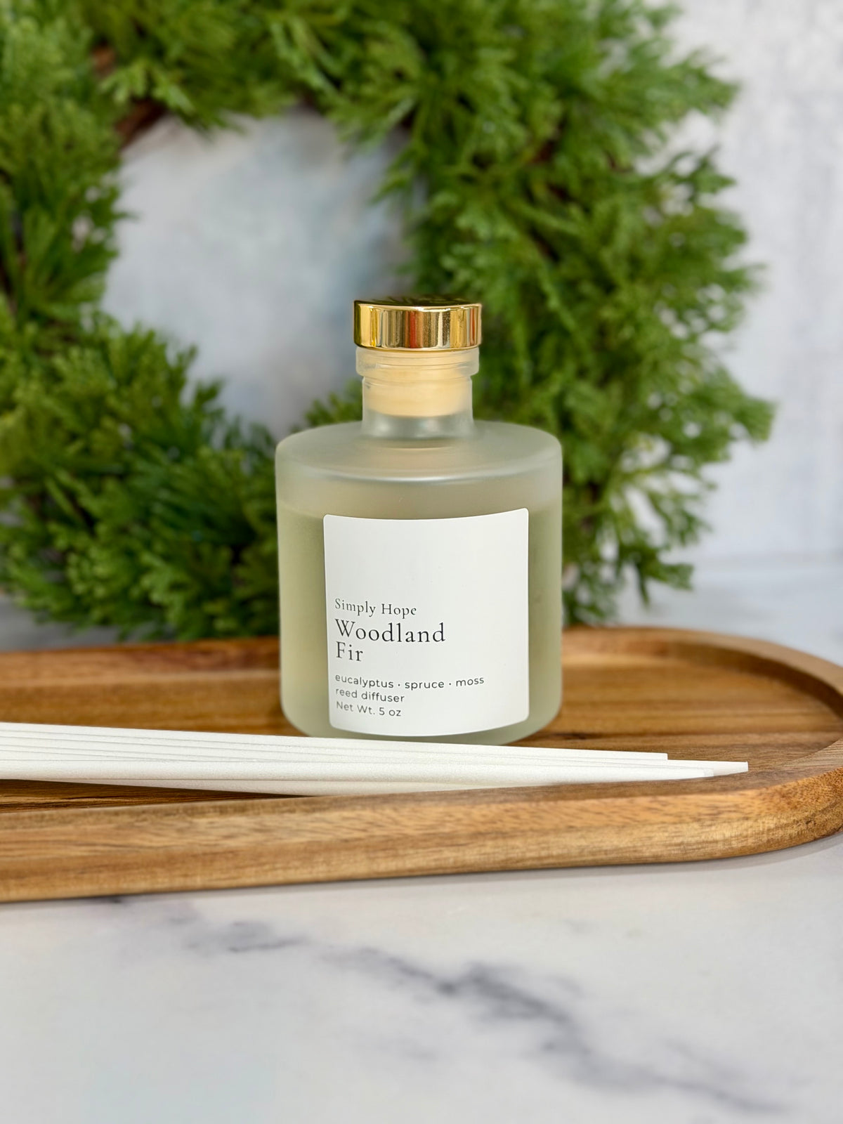 Woodland Fir Reed Diffuser 5 oz (cypress + evergreen + moss)