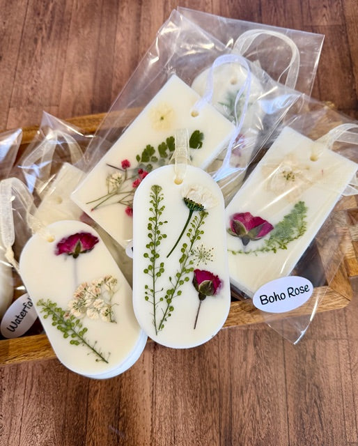 Scented Soy Wax Sachet Tablet Freshener with Dried Flowers Aromatherapy Gift Party Favors