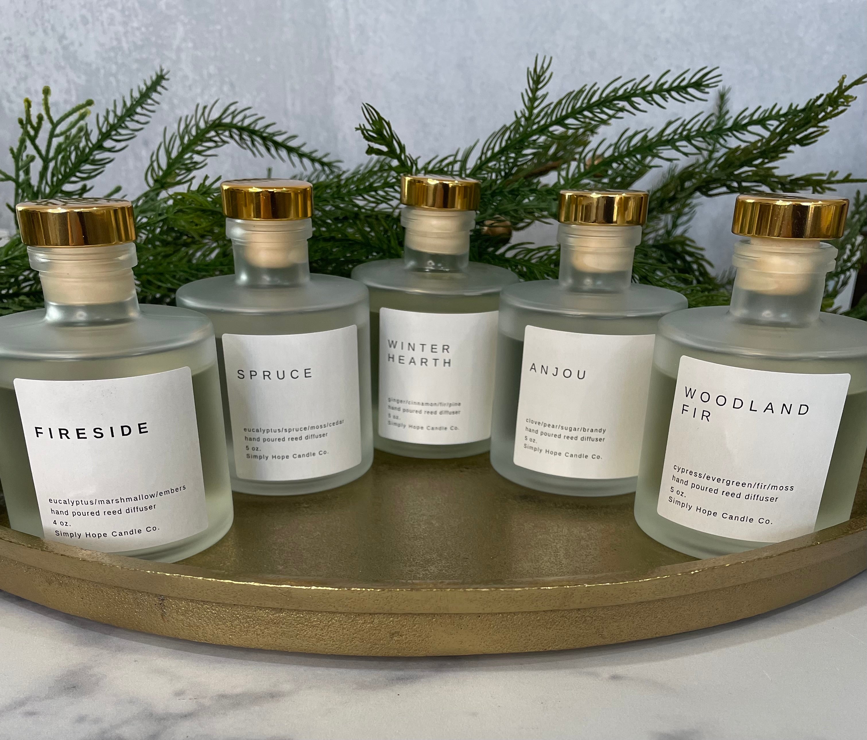 Woodland Fir Reed Diffuser 5 oz (cypress + evergreen + moss)