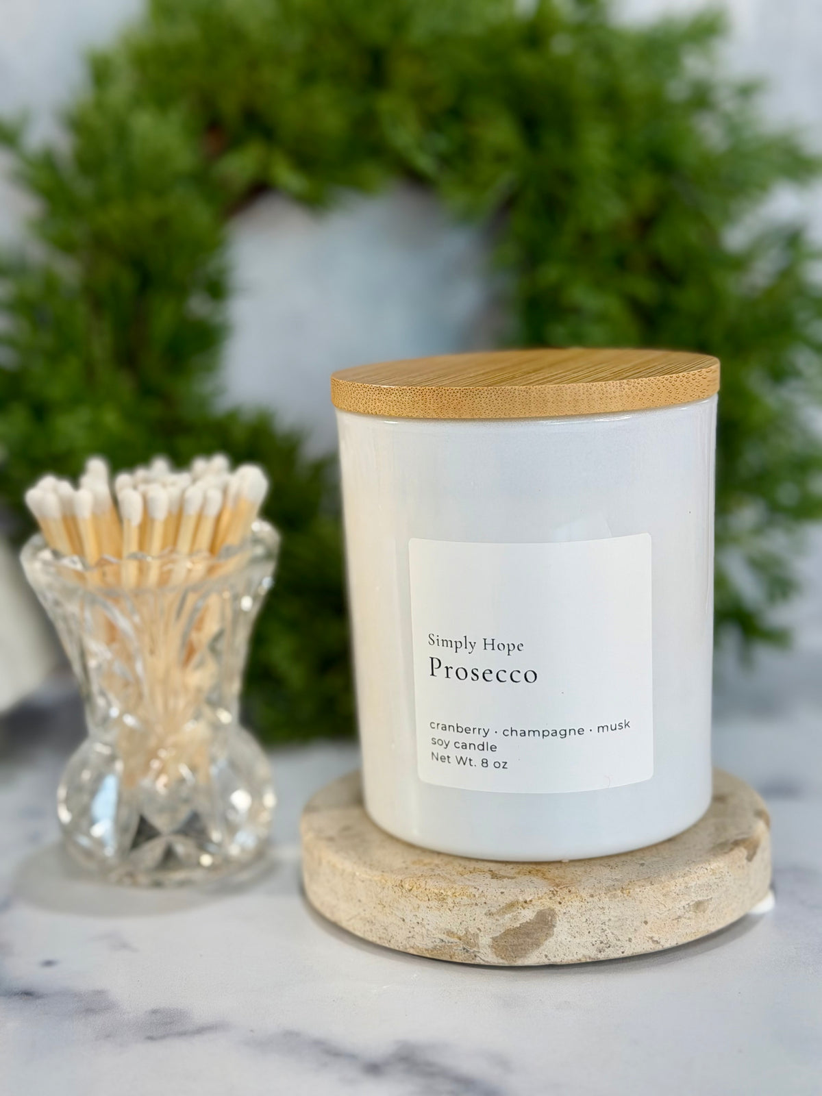 Prosecco Candle (cranberry + champagne + musk)
