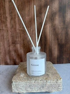 Grove Reed Diffuser | Fallen Leaves Home Fragrance | Luxury Reed Diffuser | Apple & Cedar Room Scent | Long Lasting Fall Decor