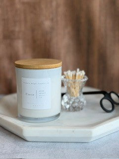 Cove Soy Candle | Salted Caramel & Oud | Warm Coastal Scent | Hand Poured Candle | Cozy Home Decor