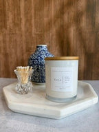 Cove Soy Candle | Salted Caramel & Oud | Warm Coastal Scent | Hand Poured Candle | Cozy Home Decor