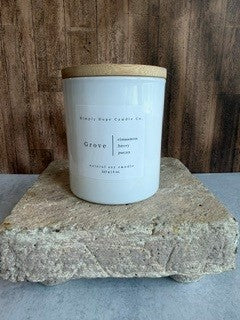 Grove Soy Candle | Fallen Leaves Candle | Luxury Fall Candle | Apple, Cinnamon & Cedar | Cozy Autumn Decor