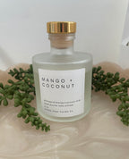 Mango + Coconut Milk Reed Diffuser 5 oz (pineapple + mango+ coconut milk)