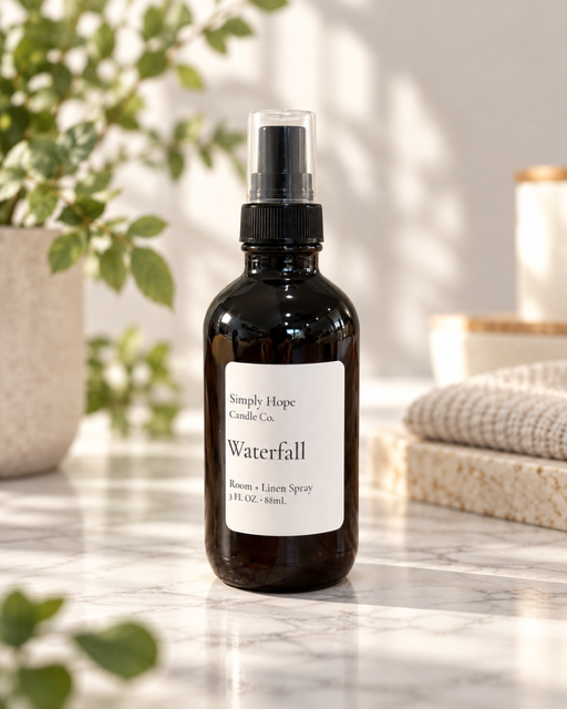 Waterfall Room + Linen Spray | Fresh Aquatic Home Fragrance