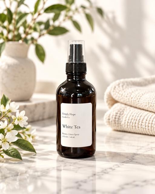 White Tea Room + Linen Spray | Luxury Home Fragrance
