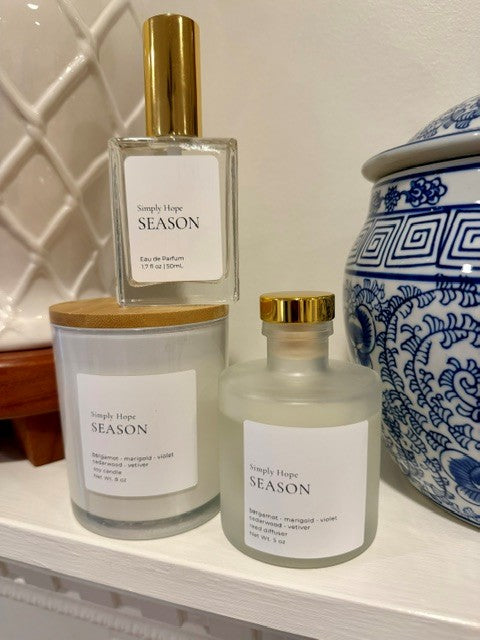 Season Reed Diffuser | Bergamot, Violet & Cedarwood | Luxury Home Fragrance | Flameless Scent | 5 oz