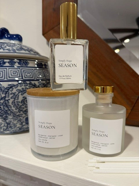 Season Eau de Parfum | Bergamot, Violet & Cedarwood Perfume | Warm Sophisticated Fragrance | 1.7 oz