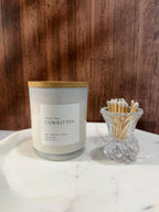 Unwritten Soy Candle | Rose, Oakmoss & Honey Candle | Modern Floral Home Fragrance | 8 oz
