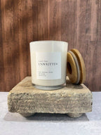 Unwritten Soy Candle | Rose, Oakmoss & Honey Candle | Modern Floral Home Fragrance | 8 oz