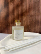 Unwritten Reed Diffuser | Rose, Oakmoss & Honey | Luxury Floral Home Fragrance | Flameless Scent | 5 oz