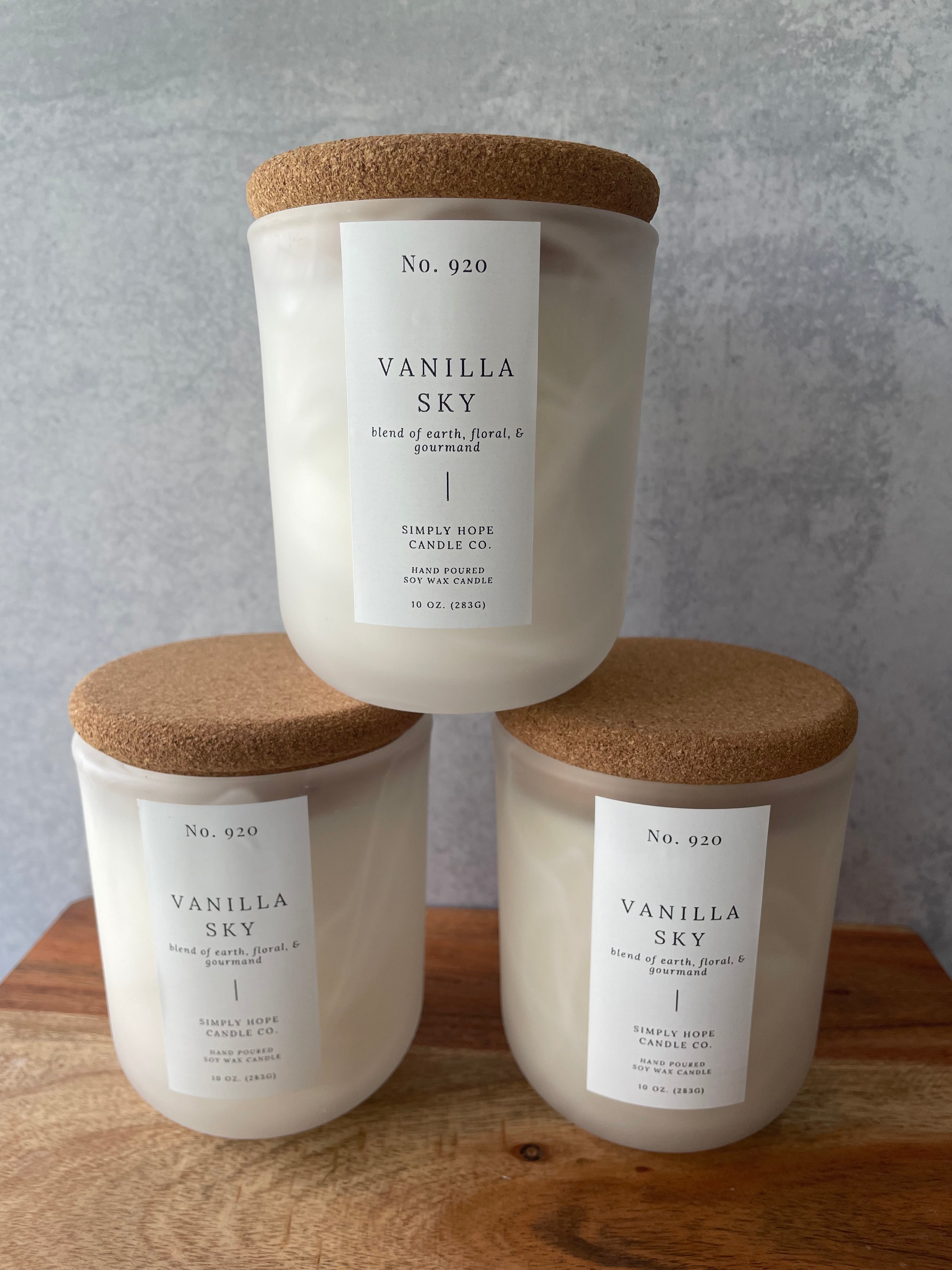 Vanilla Sky 10oz. (earth + floral + gourmand)