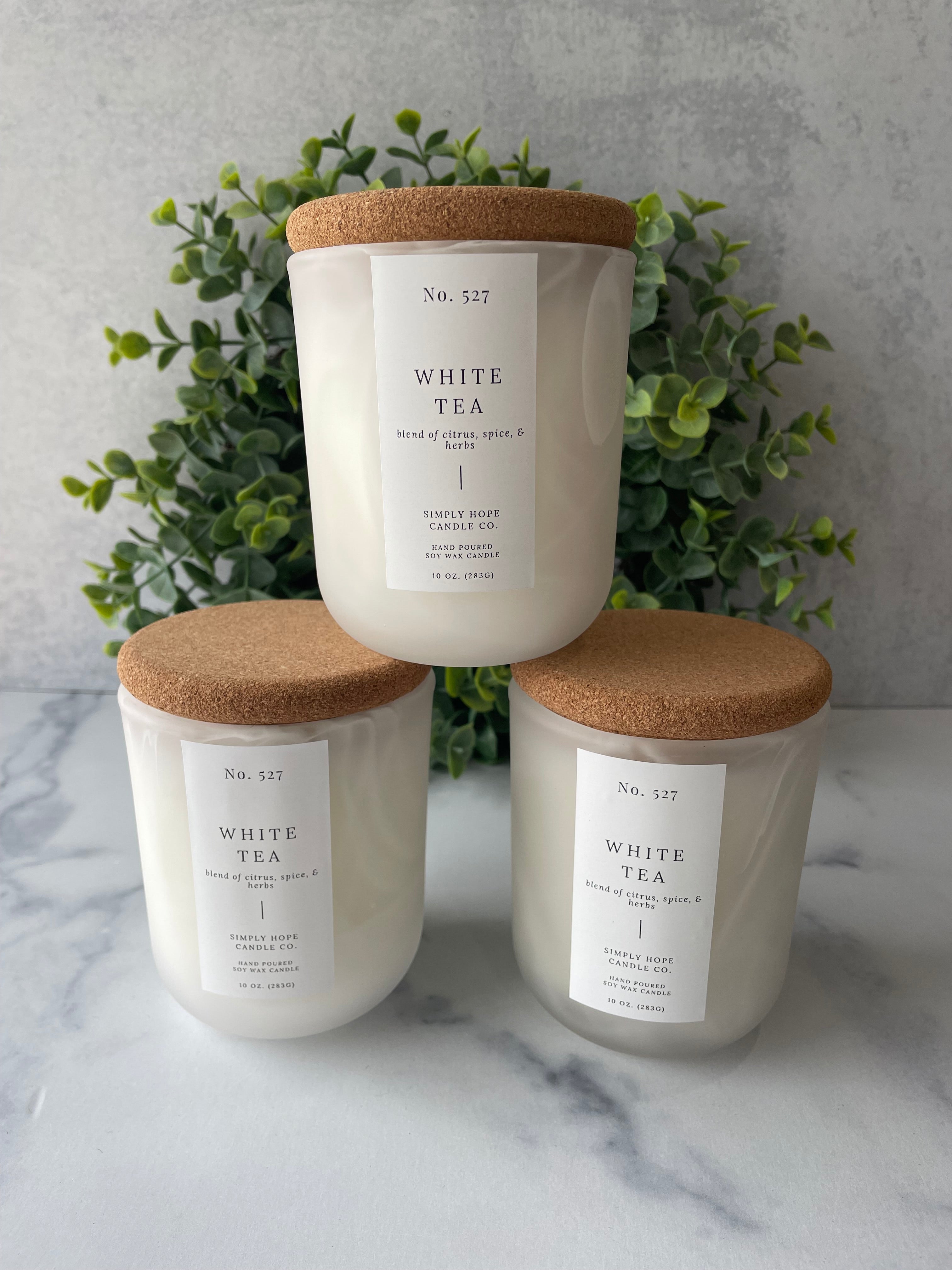 White Tea 10oz. (citrus + spice + herbs)